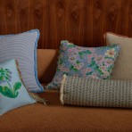 Bonnie and Neil | Cushion 50cm | Buttercup Blue
